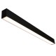 Suspended Linear LED Direct Indirect Light 1200mm/4ft - RAL Black (4,900lm) 52W Flicker Free