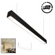 Suspended Linear LED Direct Indirect Light 1200mm/4ft - RAL Black (3,000lm) 32W Flicker Free