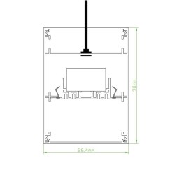 Suspended Linear LED Light Up/Down Light 1200mm/4ft - Silver Anodised Aluminum (3,000lm) 32W Flicker Free Suspended Linear LED Light Up/Down Light 1200mm/4ft - Silver Anodised Aluminum (3,000lm) 32W Flicker Free