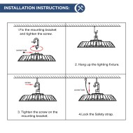 LED Eco High Bay Light 100W Low Bay - Warehouse Industrial UFO Fitting - 250W SON Replacement Flicker Free