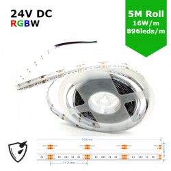 RGBW COB LED STRIP (5M ROLL) 12MM LED TAPE LIGHT - NO SPOTTING / SPOTLESS - 16W/M 24V DC COLOUR CHANGING IP65 RGBW COB LED STRIP (5M ROLL) 12MM LED TAPE LIGHT - NO SPOTTING / SPOTLESS - 16W/M 24V DC COLOUR CHANGING IP65