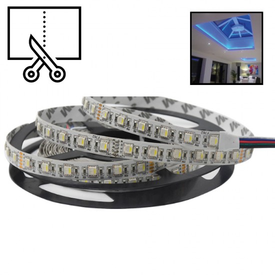 LED Strip / LED Tape by the Metre Cut to Size Per Metre / 1m  - 14.4W/m Single Colour flexible LED strip Lights custom cut to size SMD5050