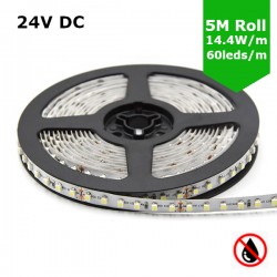 SMD5050 24V Flexible LED Strip - 5m 14.4W/m (60 LED/m) - Single colour IP21 SMD5050 24V Flexible LED Strip - 5m 14.4W/m (60 LED/m) - Single colour IP21