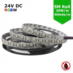 **CLEARANCE** 24V Flexible LED Strip RGBW Colour changing SMD5050 - 5m 20W/m (60 LED/m) - IP21** **CLEARANCE** 24V Flexible LED Strip RGBW Colour changing SMD5050 - 5m 20W/m (60 LED/m) - IP21**