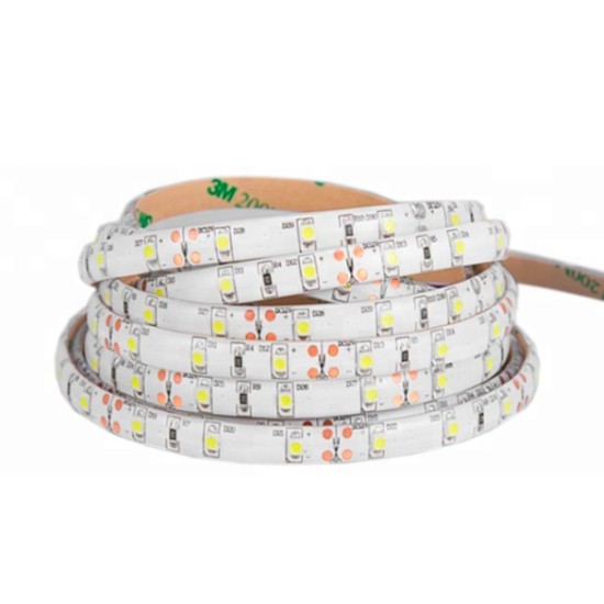 SMD5050 24V Flexible LED Strip - 5m 14.4W/m (60 LED/m) - Single colour IP65