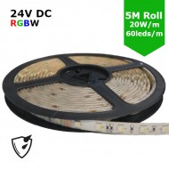 **CLEARANCE** 24V Flexible LED Strip RGBW Colour changing SMD5050 - 5m 20W/m (60 LED/m) - IP65