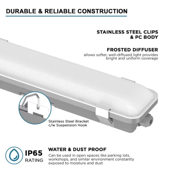 6ft LED Strip Light 1800mm Noncorrosive IP65 Twin/180cm [1.8m