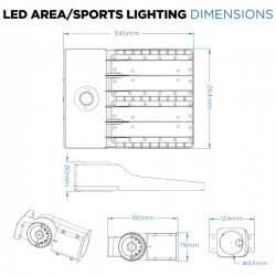120W LED Flood Sports Area Light / Exterior Car Park Flood Lighting - Philips Luxeon Lumileds® LEDs Flicker Free 120W LED Flood Sports Area Light / Exterior Car Park Flood Lighting - Philips Luxeon Lumileds® LEDs Flicker Free