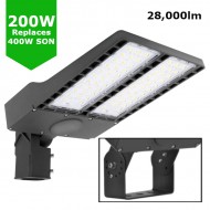 200W LED Flood Sports Area Light / Exterior Car Park Flood Lighting - Philips Luxeon Lumileds® LEDs Flicker Free