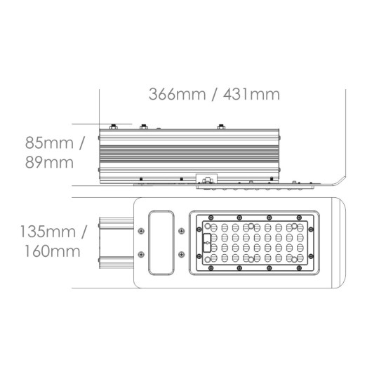 **CLEARANCE** LED Street Lights 120W - 6-8m Column Street Lighting Fixture