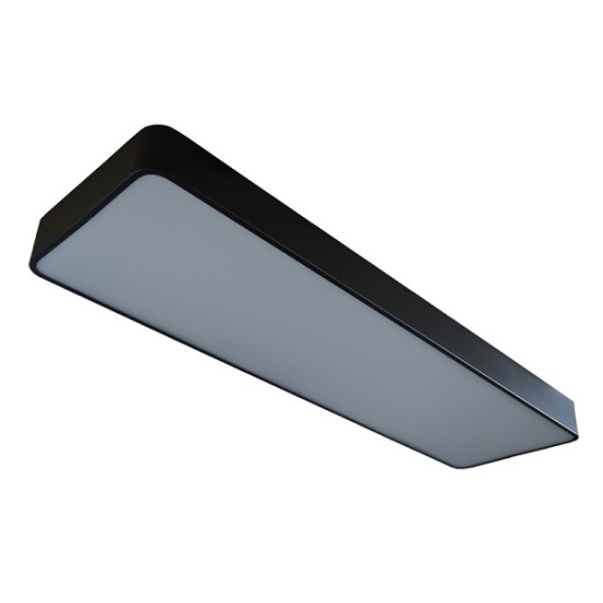 Suspended Linear LED Light 1200mm/4ft RAL Black Aluminum (4,500lm) 51W Flicker Free
