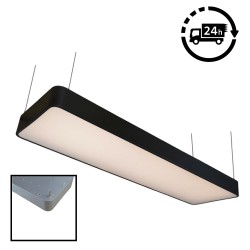 Suspended Linear LED Light 1200mm/4ft RAL Black Aluminum (4,500lm) 51W Flicker Free Suspended Linear LED Light 1200mm/4ft RAL Black Aluminum (4,500lm) 51W Flicker Free