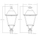LED Post Top Lantern - Victorian / Traditional Street Light Luminaire 50W - 4-8m Column Street Lighting Fixture Replaces 70W SOX Flicker Free