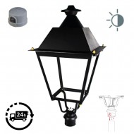 LED Street Light - Victorian / Traditional Street Light Luminaire 30W/40W/50W - c/w Photocell Dusk Til Dawn DayLight Sensor NEMA Socket Flicker Free