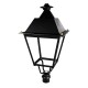 LED Post Top Lantern - Victorian / Traditional Street Light Luminaire 50W - 4-8m Column Street Lighting Fixture Replaces 70W SOX Flicker Free