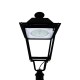 LED Post Top Lantern - Victorian / Traditional Street Light Luminaire 50W - 4-8m Column Street Lighting Fixture Replaces 70W SOX Flicker Free