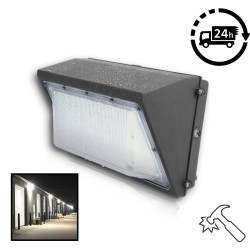 **CLEARANCE** LED Wallpack - 40W 4,800lm - Die-cast aluminium Body with 5mm Glass - Replacement for 70W MHL Metal Halide Replacements Flicker Free **CLEARANCE** LED Wallpack - 40W 4,800lm - Die-cast aluminium Body with 5mm Glass - Replacement for 70W MHL Metal Halide Replacements Flicker Free